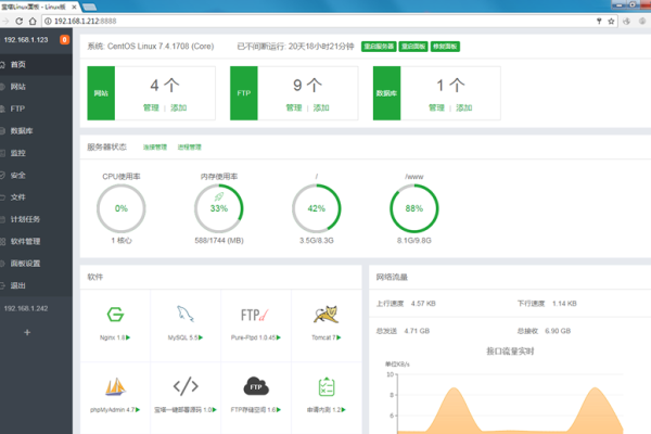 WORDPRESS运行环境宝塔可视化面板安装