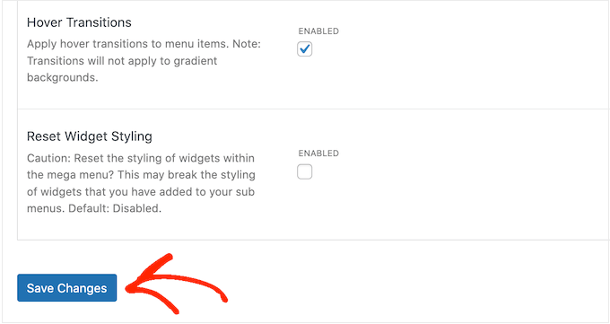 自定义 WordPress 网站上的大型菜单外观