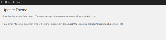 超出最大执行时间错误