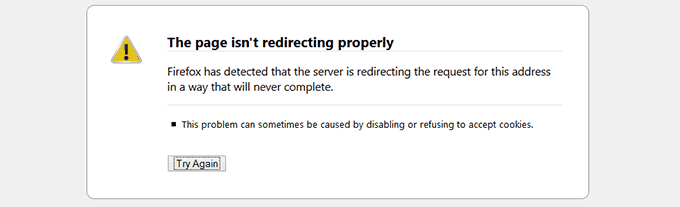 WordPress中重定向过多